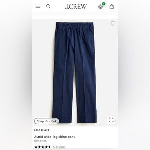 J.Crew Astrid wide-leg chino pant